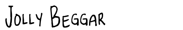 Jolly Beggar font preview